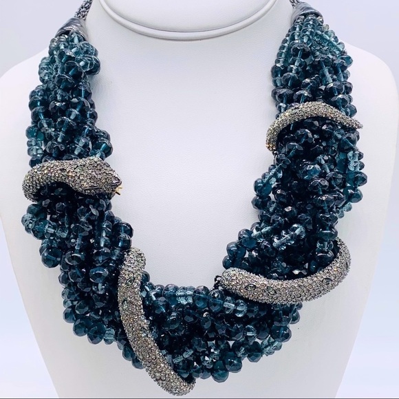 Alexis Bittar Jewelry - Alexis Bittar Serpent Torsade Crystal Necklace